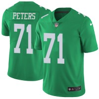 Nike Philadelphia Eagles #71 Jason Peters Green Youth Stitched NFL Limited Rush Jersey