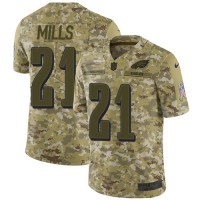 Nike Philadelphia Eagles #21 Jalen Mills Camo Youth Stitched NFL Limited 2018 Salute To Service Jersey