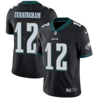 Nike Philadelphia Eagles #12 Randall Cunningham Black Alternate Youth Stitched NFL Vapor Untouchable Limited Jersey