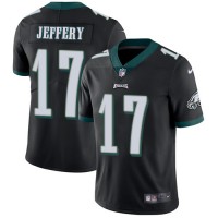 Nike Philadelphia Eagles #17 Alshon Jeffery Black Alternate Youth Stitched NFL Vapor Untouchable Limited Jersey