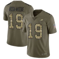 Nike Philadelphia Eagles #19 JJ Arcega-Whiteside Olive/Camo Youth Stitched NFL Limited 2017 Salute to Service Jersey