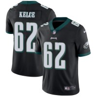 Nike Philadelphia Eagles #62 Jason Kelce Black Alternate Youth Stitched NFL Vapor Untouchable Limited Jersey