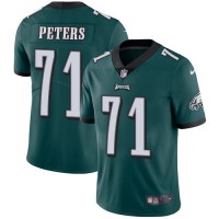 Nike Philadelphia Eagles #71 Jason Peters Midnight Green Team Color Youth Stitched NFL Vapor Untouchable Limited Jersey