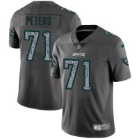 Nike Philadelphia Eagles #71 Jason Peters Gray Static Youth Stitched NFL Vapor Untouchable Limited Jersey