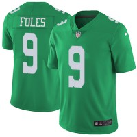 Nike Philadelphia Eagles #9 Nick Foles Green Youth Stitched NFL Limited Rush Jersey