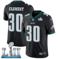 Nike Philadelphia Eagles #30 Corey Clement Black Alternate Super Bowl LII Youth Stitched NFL Vapor Untouchable Limited Jersey