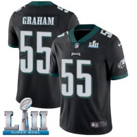 Nike Philadelphia Eagles #55 Brandon Graham Black Alternate Super Bowl LII Youth Stitched NFL Vapor Untouchable Limited Jersey