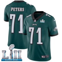 Nike Philadelphia Eagles #71 Jason Peters Midnight Green Team Color Super Bowl LII Youth Stitched NFL Vapor Untouchable Limited Jersey