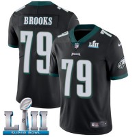 Nike Philadelphia Eagles #79 Brandon Brooks Black Alternate Super Bowl LII Youth Stitched NFL Vapor Untouchable Limited Jersey