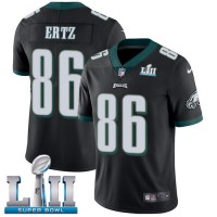 Nike Philadelphia Eagles #86 Zach Ertz Black Alternate Super Bowl LII Youth Stitched NFL Vapor Untouchable Limited Jersey