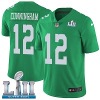 Nike Philadelphia Eagles #12 Randall Cunningham Green Super Bowl LII Youth Stitched NFL Limited Rush Jersey