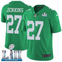 Nike Philadelphia Eagles #27 Malcolm Jenkins Green Super Bowl LII Youth Stitched NFL Limited Rush Jersey
