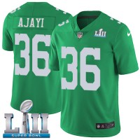 Nike Philadelphia Eagles #36 Jay Ajayi Green Super Bowl LII Youth Stitched NFL Limited Rush Jersey