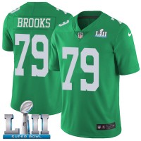 Nike Philadelphia Eagles #79 Brandon Brooks Green Super Bowl LII Youth Stitched NFL Limited Rush Jersey