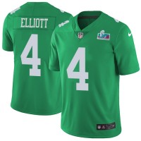 Nike Philadelphia Eagles #4 Jake Elliott Green Super Bowl LVII Patch Youth Stitched NFL Limited Rush Jersey
