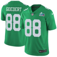 Nike Philadelphia Eagles #88 Dallas Goedert Green Super Bowl LVII Patch Youth Stitched NFL Limited Rush Jersey