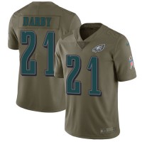 Nike Philadelphia Eagles #21 Ronald Darby Olive Youth Stitched NFL Limited 2017 Salute to Service Jersey