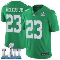 Nike Philadelphia Eagles #23 Rodney McLeod Jr Green Super Bowl LII Youth Stitched NFL Limited Rush Jersey