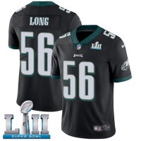 Nike Philadelphia Eagles #56 Chris Long Black Alternate Super Bowl LII Youth Stitched NFL Vapor Untouchable Limited Jersey