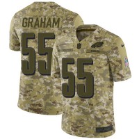 Nike Philadelphia Eagles #55 Brandon Graham Camo Youth Stitched NFL Limited 2018 Salute to Service Jersey