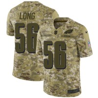 Nike Philadelphia Eagles #56 Chris Long Camo Youth Stitched NFL Limited 2018 Salute to Service Jersey
