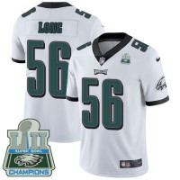 Nike Philadelphia Eagles #56 Chris Long White Super Bowl LII Champions Youth Stitched NFL Vapor Untouchable Limited Jersey