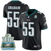 Nike Philadelphia Eagles #55 Brandon Graham Black Alternate Super Bowl LII Champions Youth Stitched NFL Vapor Untouchable Limited Jersey