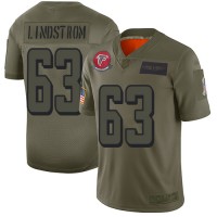 Nike Atlanta Falcons #63 Chris Lindstrom Camo Youth Stitched NFL Limited 2019 Salute to Service Jersey
