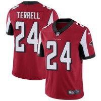 Nike Atlanta Falcons #24 A.J. Terrell Red Team Color Youth Stitched NFL Vapor Untouchable Limited Jersey