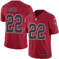 Nike Atlanta Falcons #22 Keanu Neal Red Youth Stitched NFL Limited Rush Jersey
