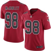 Nike Atlanta Falcons #98 Takkarist McKinley Red Youth Stitched NFL Limited Rush Jersey