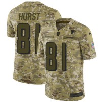 Nike Atlanta Falcons #81 Hayden Hurst Camo Youth Stitched NFL Limited 2018 Salute To Service Jersey