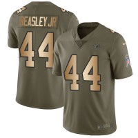 Nike Atlanta Falcons #44 Vic Beasley Jr Olive/Gold Youth Stitched NFL Limited 2017 Salute to Service Jersey