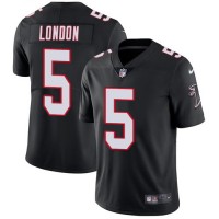 Nike Atlanta Falcons #5 Drake London Black Alternate Stitched Women's NFL Vapor Untouchable Limited Jersey