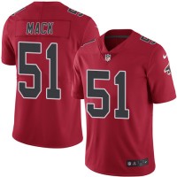 Nike Atlanta Falcons #51 Alex Mack Red Youth Stitched NFL Limited Rush Jersey