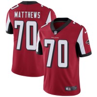 Nike Atlanta Falcons #70 Jake Matthews Red Team Color Youth Stitched NFL Vapor Untouchable Limited Jersey