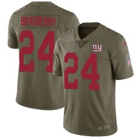 Nike New York Giants #24 James Bradberry Olive Youth Stitched NFL Limited 2017 Salute To Service Jersey