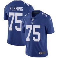 Nike New York Giants #75 Cameron Fleming Royal Blue Team Color Youth Stitched NFL Vapor Untouchable Limited Jersey