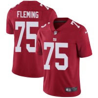 Nike New York Giants #75 Cameron Fleming Red Alternate Youth Stitched NFL Vapor Untouchable Limited Jersey