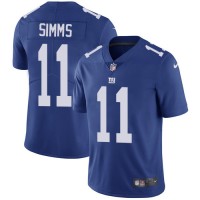 Nike New York Giants #11 Phil Simms Royal Blue Team Color Youth Stitched NFL Vapor Untouchable Limited Jersey