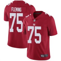 Nike New York Giants #75 Cameron Fleming Red Youth Stitched NFL Limited Inverted Legend Jersey