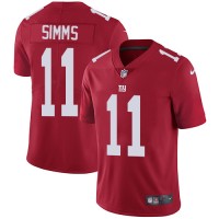 Nike New York Giants #11 Phil Simms Red Alternate Youth Stitched NFL Vapor Untouchable Limited Jersey