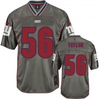 Nike New York Giants #56 Lawrence Taylor Grey Youth Stitched NFL Elite Vapor Jersey