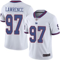 Nike New York Giants #97 Dexter Lawrence White Youth Stitched NFL Limited Rush Jersey
