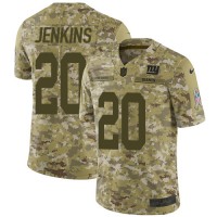 Nike New York Giants #20 Janoris Jenkins Camo Youth Stitched NFL Limited 2018 Salute to Service Jersey