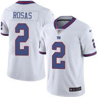 Nike New York Giants #2 Aldrick Rosas White Youth Stitched NFL Limited Rush Jersey
