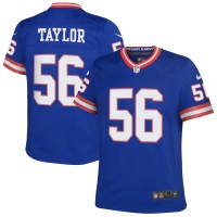New York New York Giants #56 Lawrence Taylor Royal Youth Nike Classic Player Game Jersey