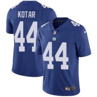 Nike New York Giants #44 Doug Kotar Royal Blue Team Color Youth Stitched NFL Vapor Untouchable Limited Jersey