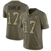 Nike Jacksonville Jaguars #17 DJ Chark Jr Olive/Camo Youth Stitched NFL Limited 2017 Salute to Service Jersey