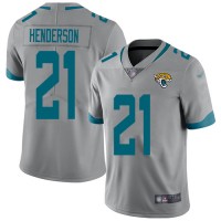 Nike Jacksonville Jaguars #21 C.J. Henderson Silver Youth Stitched NFL Limited Inverted Legend Jersey
